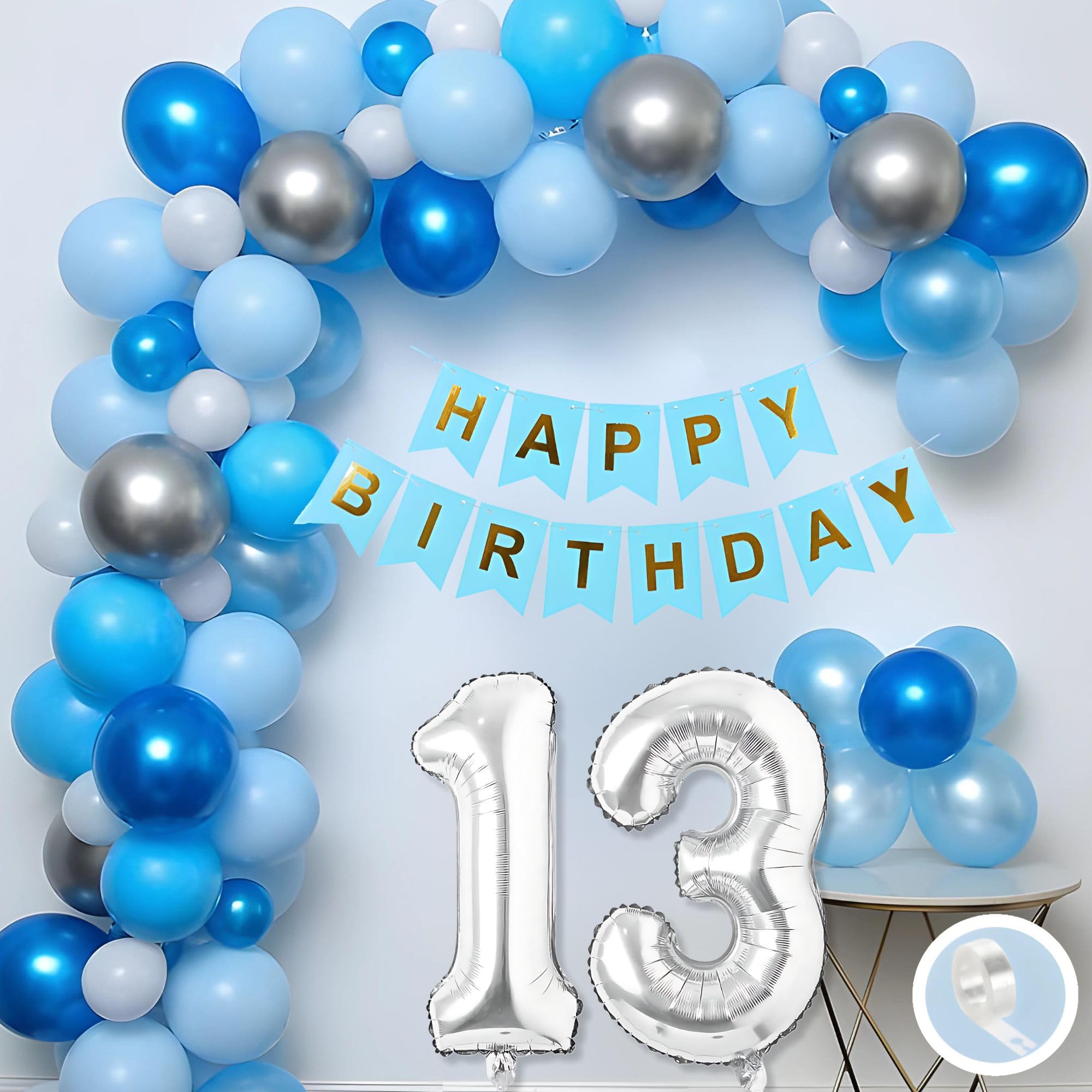 13th Birthday · Blue, White