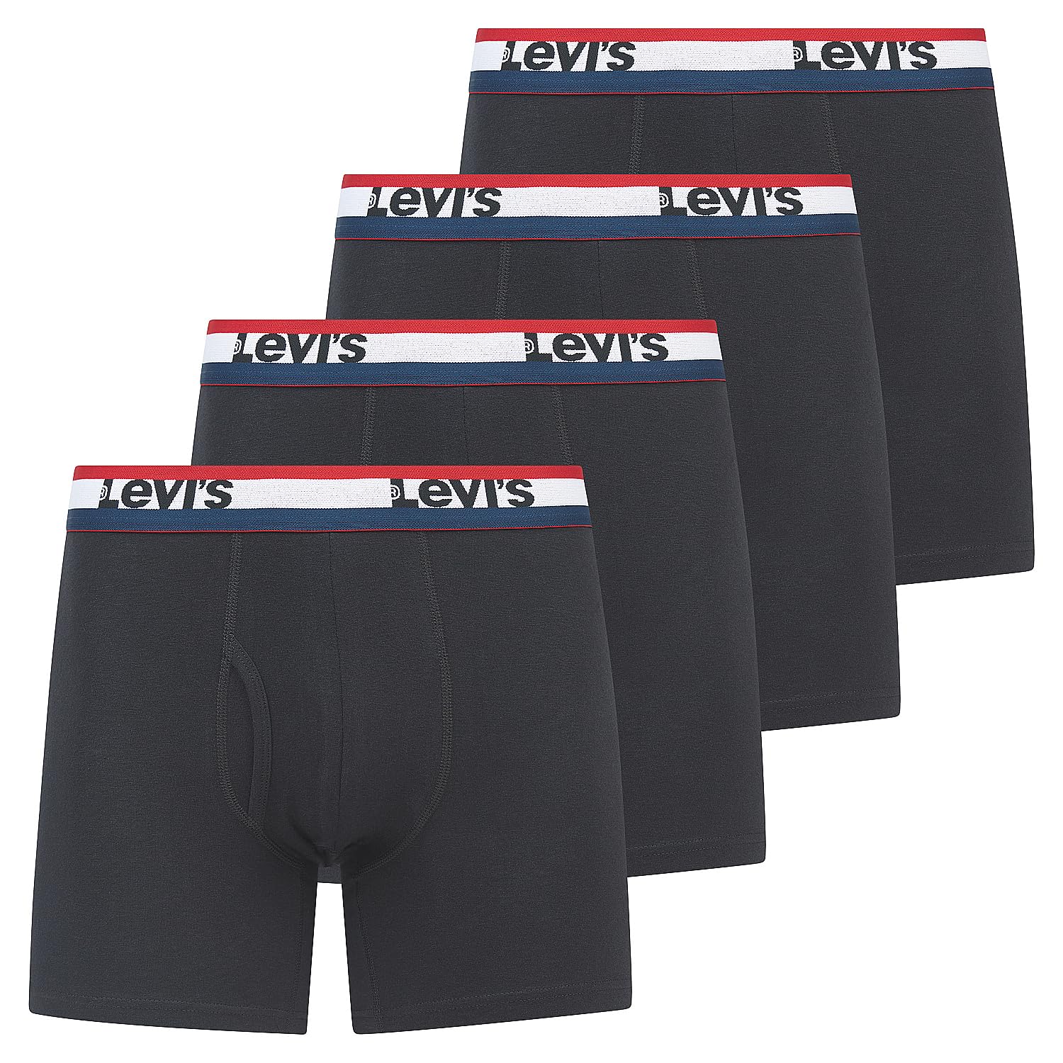 Levi's Mens Boxer Briefs Breathable Stretch Underwear 4 Pack
