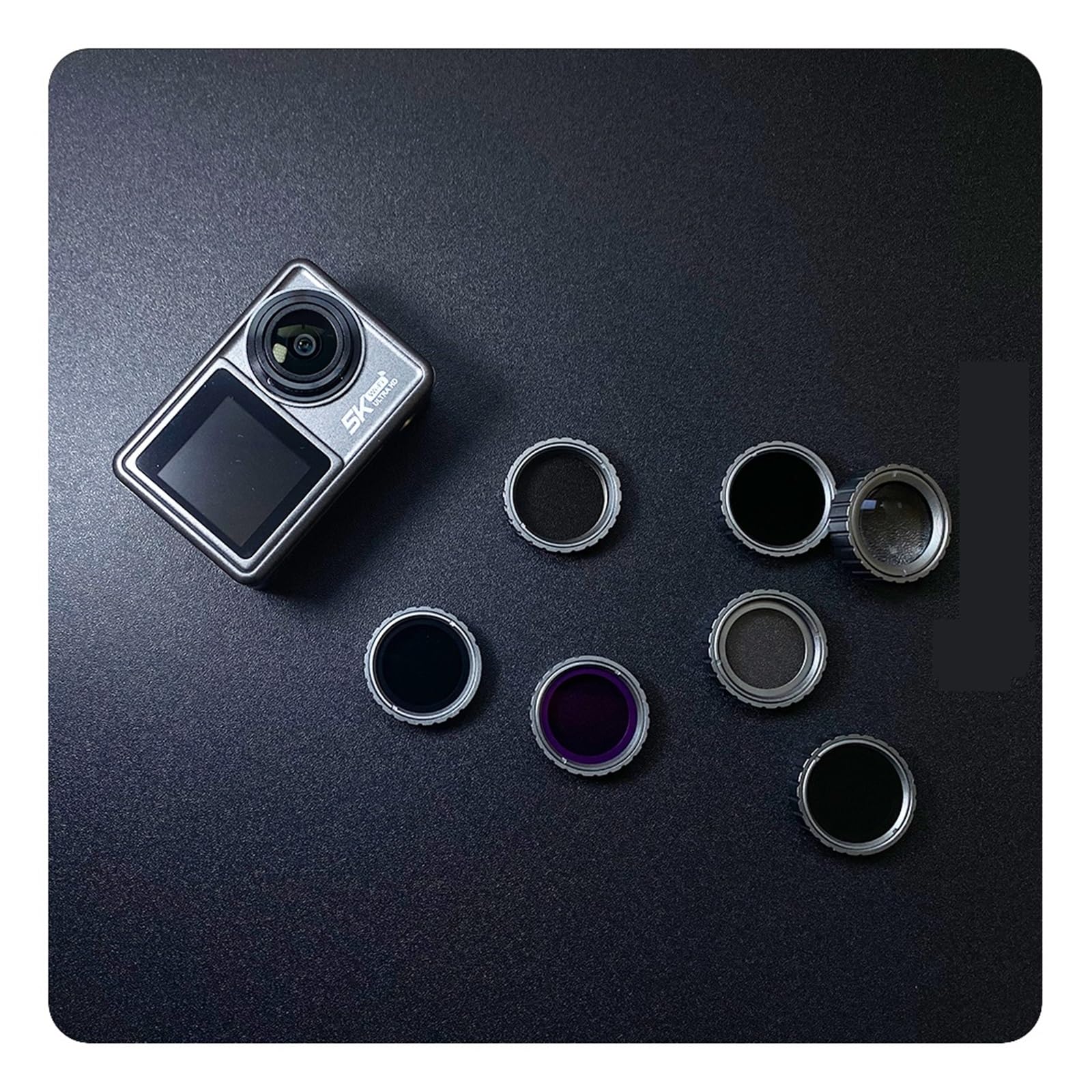 Kamera akcji 5K 4K 60FPS wymienny obiektyw 48MP Zoom elektroniczny aparat stabilizujący WiFi kamera do vloga Z łatwością Uchwyć Wspaniałe Chwile(32GB,Action Camera 5K F)