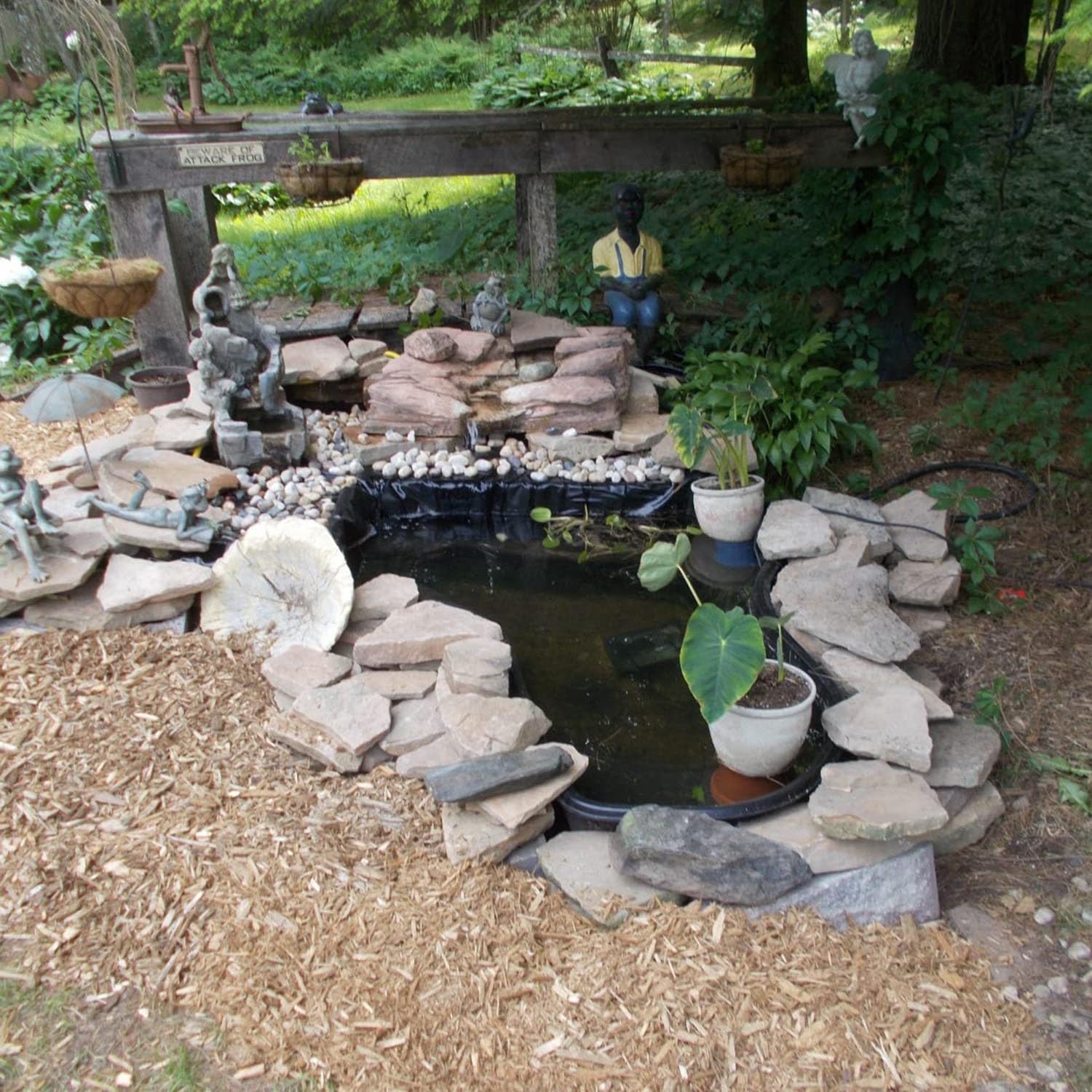 Teichfolie 4x11m Schwarz - HDPE Gartenteichfolie 0,12mm Wasserdicht