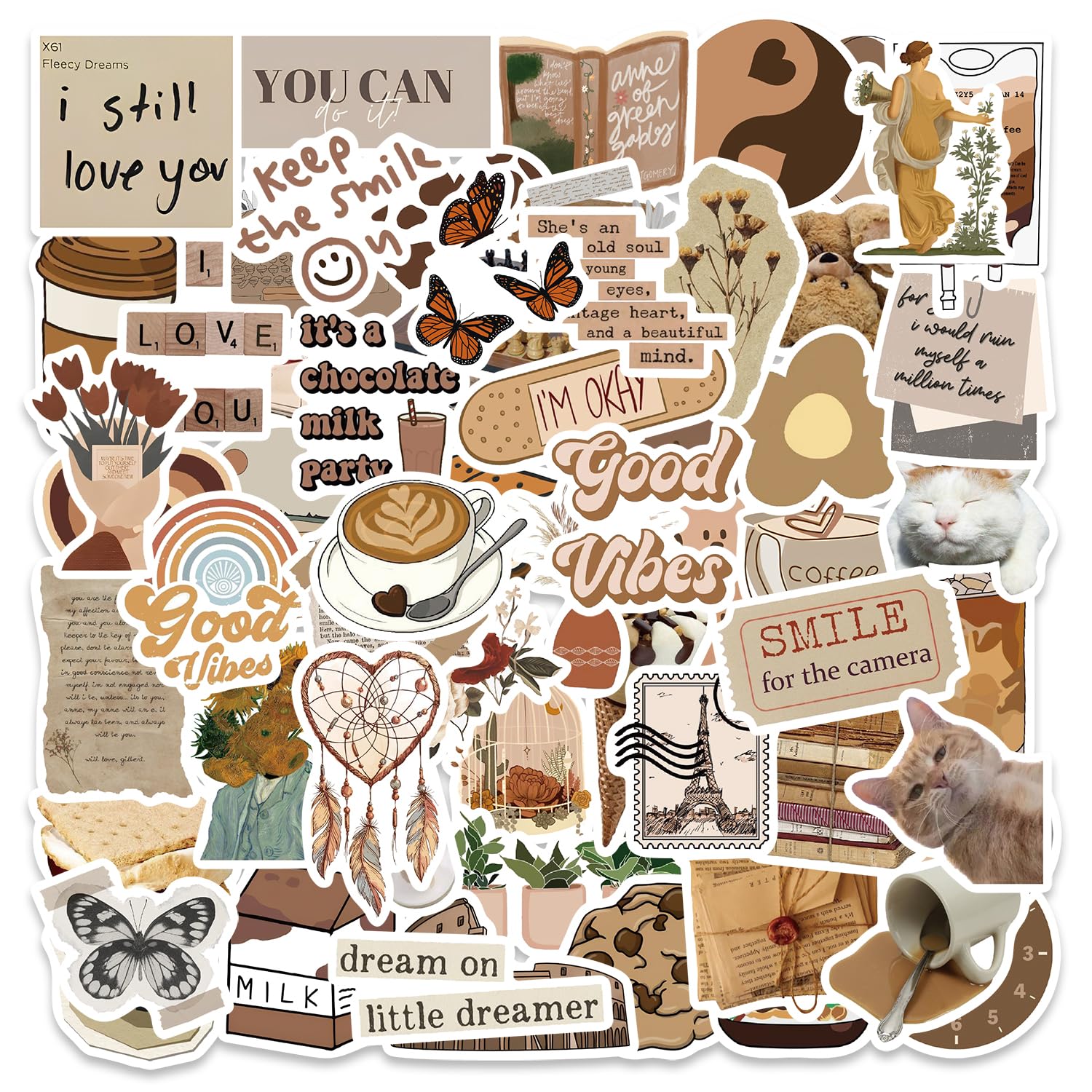 Lot De 50 Voyage Autocollants En Vinyle Imperméables, Valises