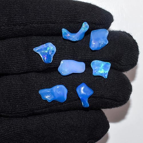 Vista 19 de 7pcs Natural Organic Pink Ethiopian Opal Crystal Gemstone, Chakra Healing Crystal, Rough Crystals and Gemstone, October Birthstone, Jewelry Making