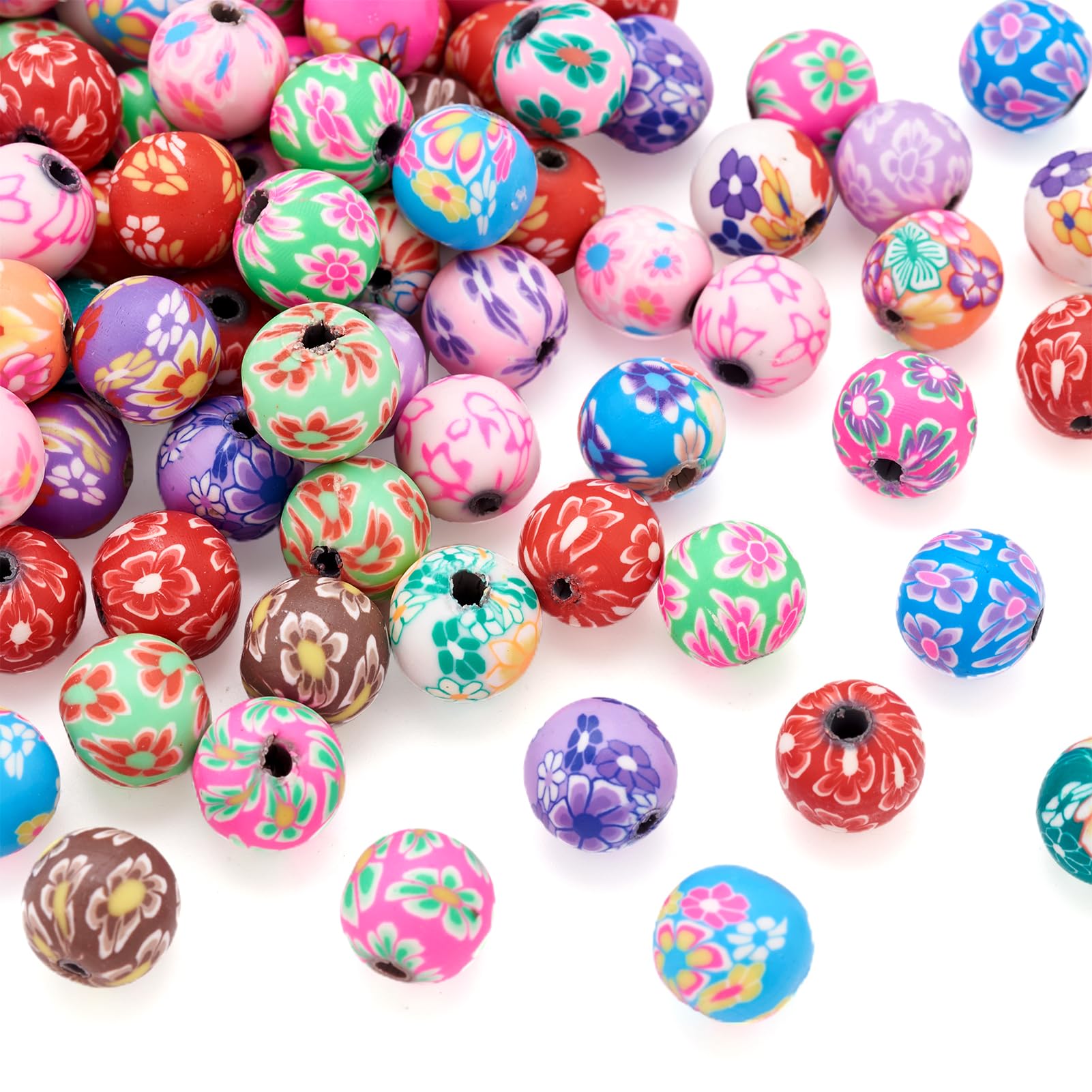 Amazon.com: Pandahall 200pcs 12mm Round Polymer Clay Beads