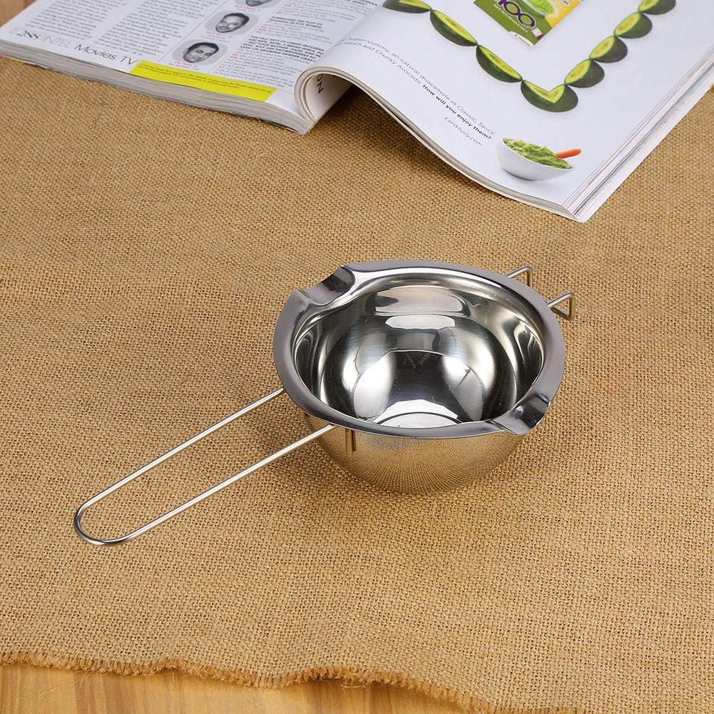 Boiler Pot, Stainless Steel Double Boiler Chocolate Butter Milk Melting Pot Pan Universal Baking Tools Kitchen Cookware Tool for Melting Candy and Candle Making