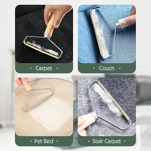 Miniatura 2 de Paquete de 2 removedor de pelusas para mascotas, perros, gatos, para muebles, alfombras, automóviles