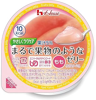 やさしくラクケア 果物のようなゼリーもも 60g×12個