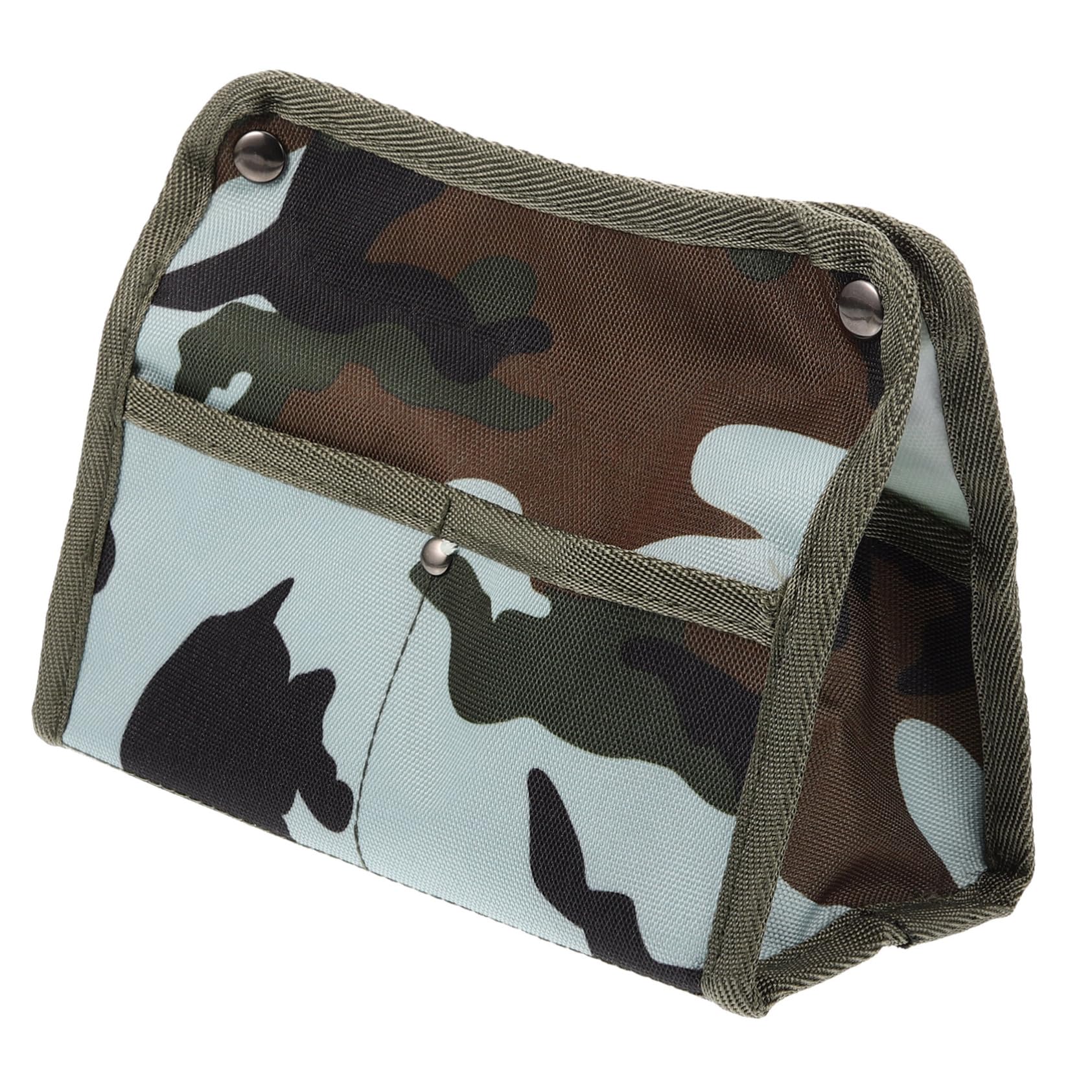 GALPADA Box Tissue Storage Box Tissue Dispenser Holder Linen Bag Organizer Toiletry Lunch Napkin Container Paper Outdoor Tissue Case Napkin Dispenser for Camping Camouflage Canvas