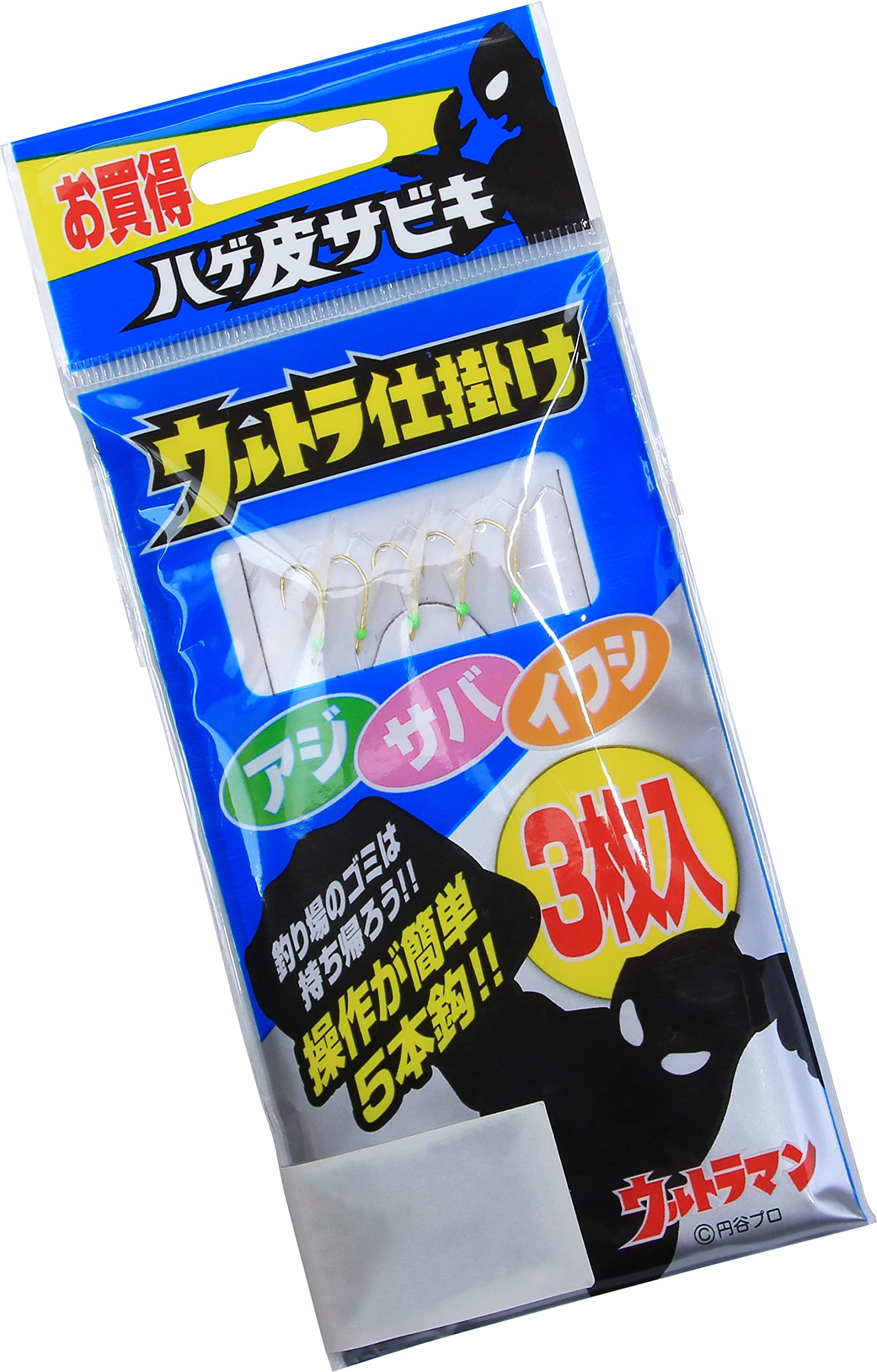 Amazon | 大阪漁具(OGK) ウルトラ仕掛け ハゲ皮サビキ3枚入 3号