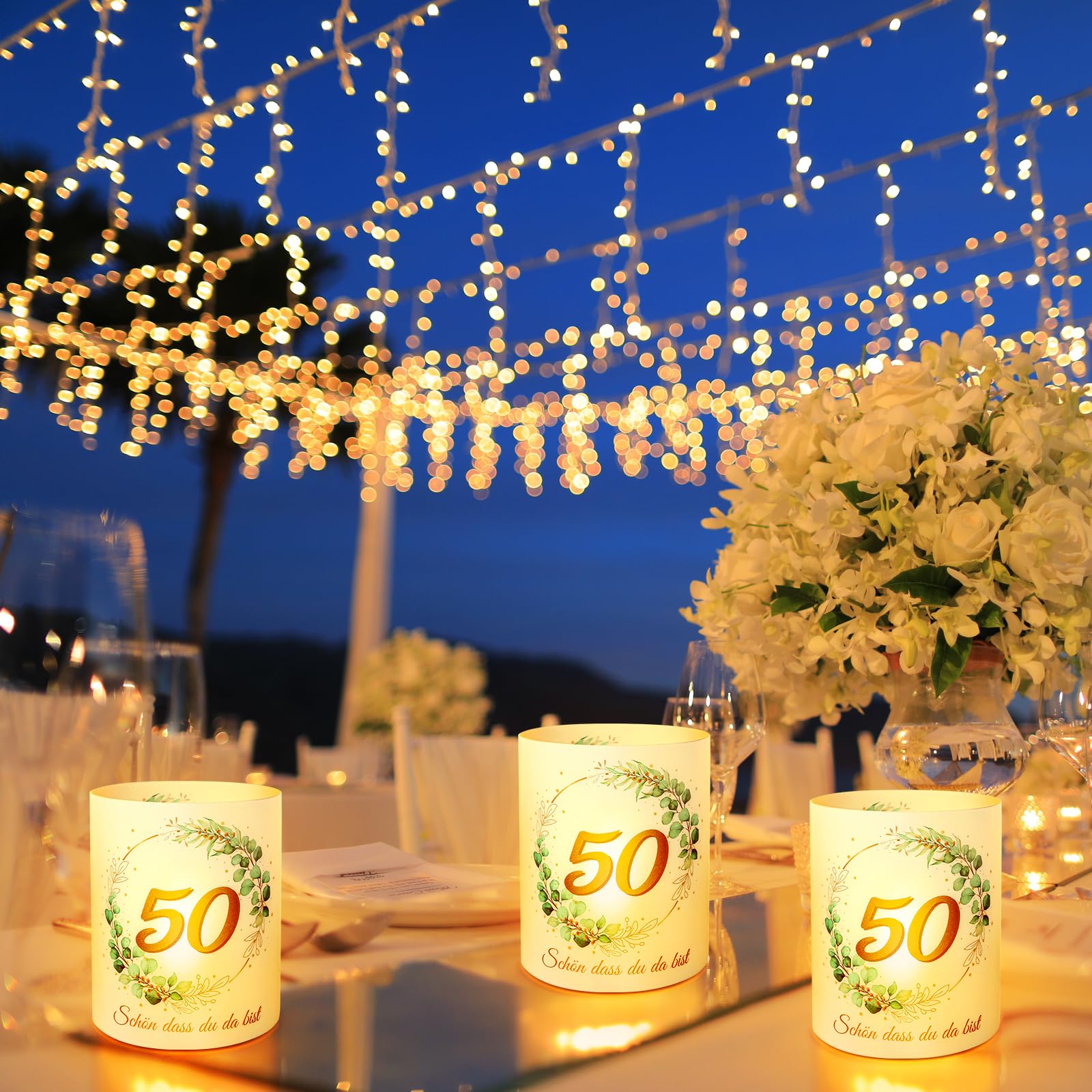 Golden Wedding Anniversary Table Decorations Golden Wedding