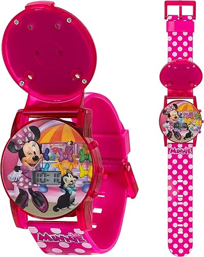 Accutime Kids Disney Mickey Mouse Minnie Mouse Digital Quartz Watch for Kids Girls Boys Toddlers of All Ages