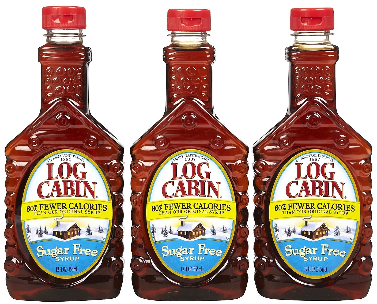Log Cabin Sugar Free Syrup, 12 oz, 3 pk Grocery