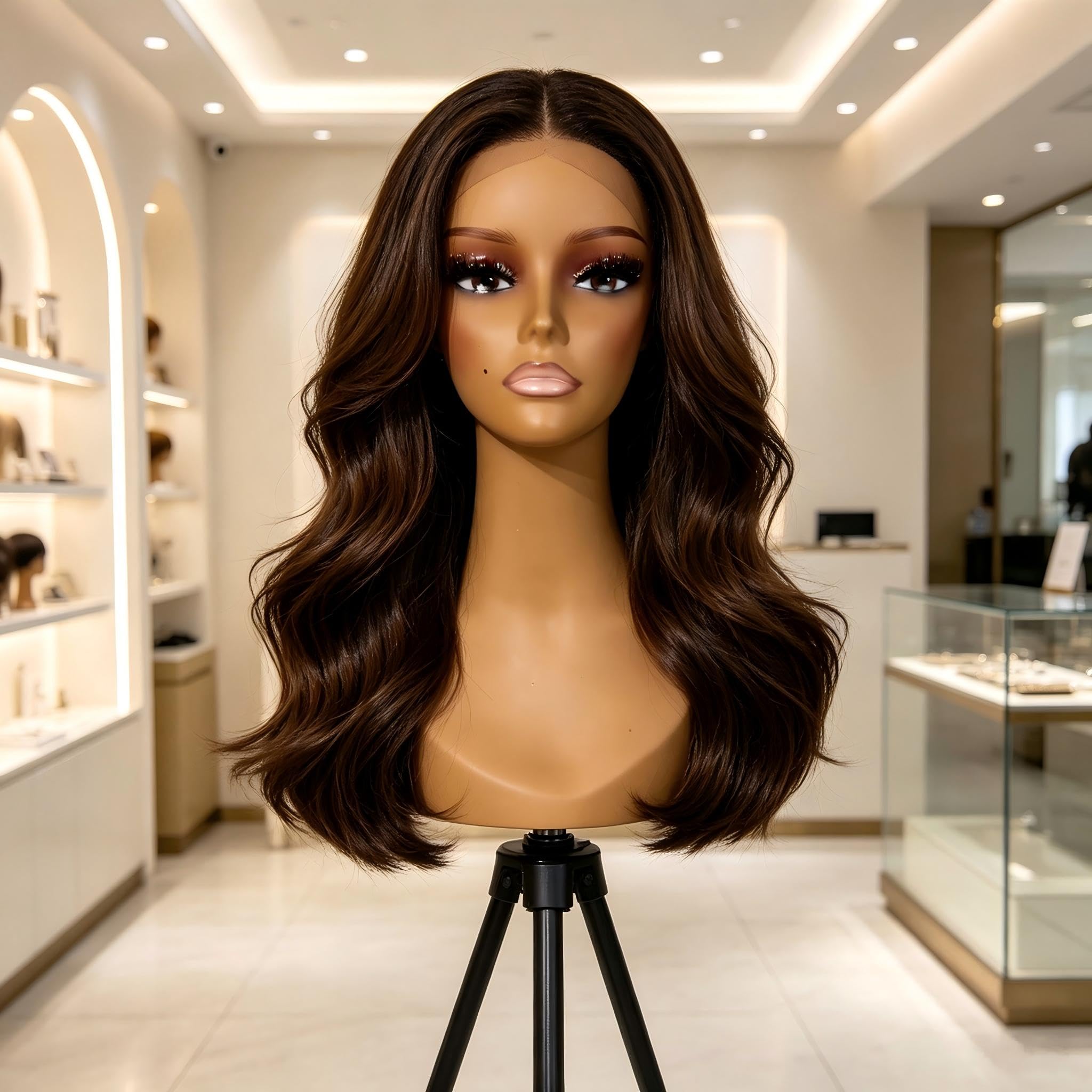 4 Pz Commercio All'ingrosso Femminile Plastica Testa di Manichino Modello Realistico Teste Per Parrucca Cap Collana Orecchini Display Prop