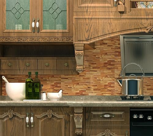 Miniatura 3 de 2 azulejos de pared compuestos de PVC de 3 x 6 pulgadas para despegar y pegar de 3 x 6 pulgadas, piedra blanca Kara 3D para cocina, baño,