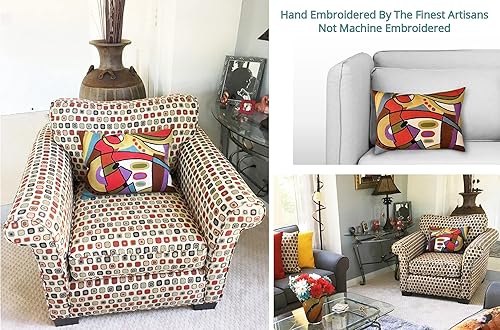 Miniatura 1 de Lumbar Kandinsky - Almohadas contemporáneas - Musicales  Fundas de almohada modernas  Almohadas abstractas  Almohada decorativa moderna  Cojines