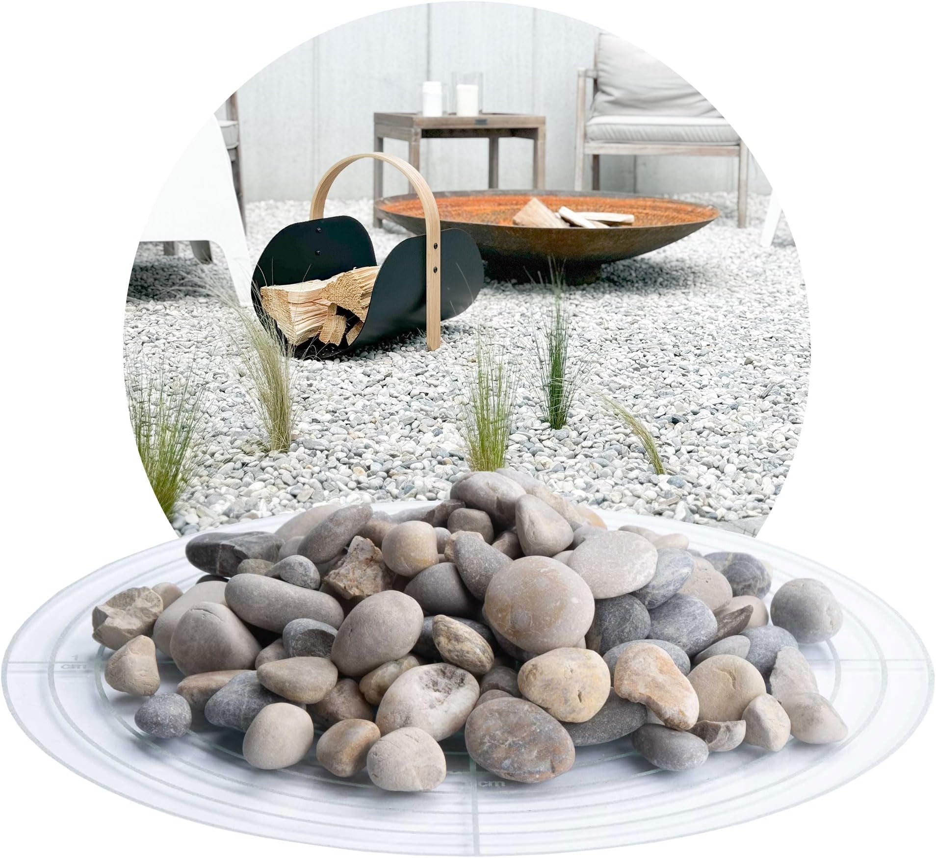 Kieskönig Quarzkies Gelb 25kg - Naturkies Für Garten & Teich