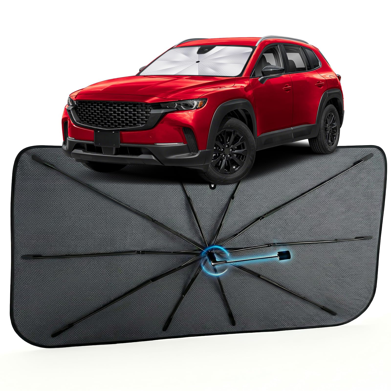 Car Windshield Sun Shade Umbrella for Mazda CX-50 2023-2026, 1:1 Fit