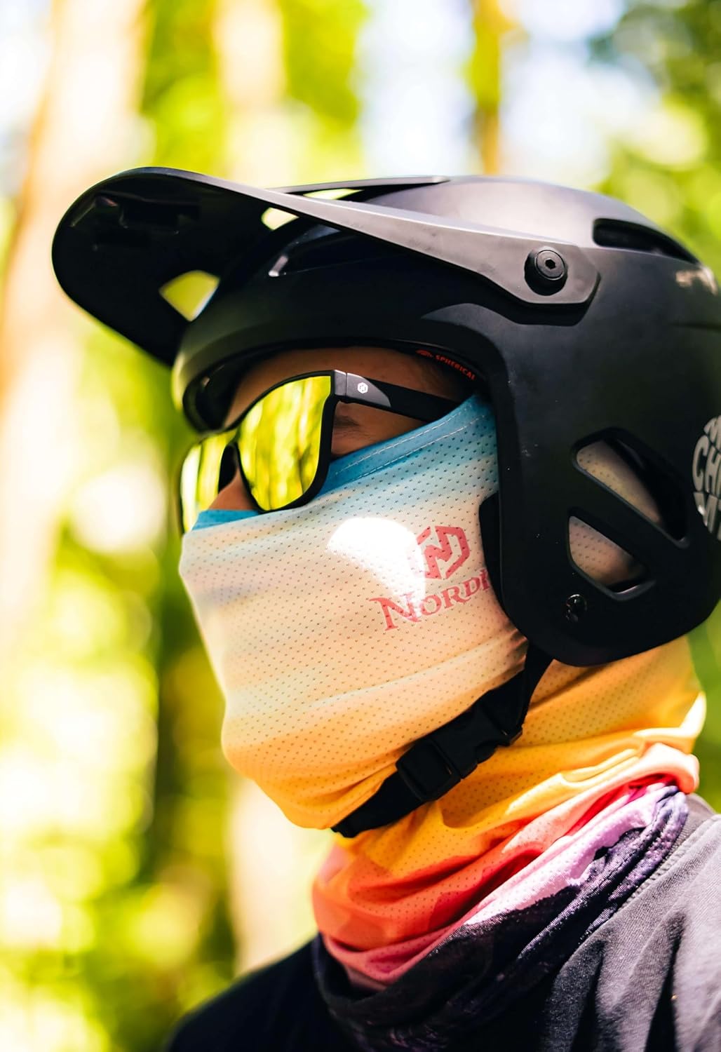 Nordik Neck Gaiter Windproof Face Mask Cover for Skiing, Cycling, hiking, surfing for Men & Women- Ice Blue Ink - Image 4