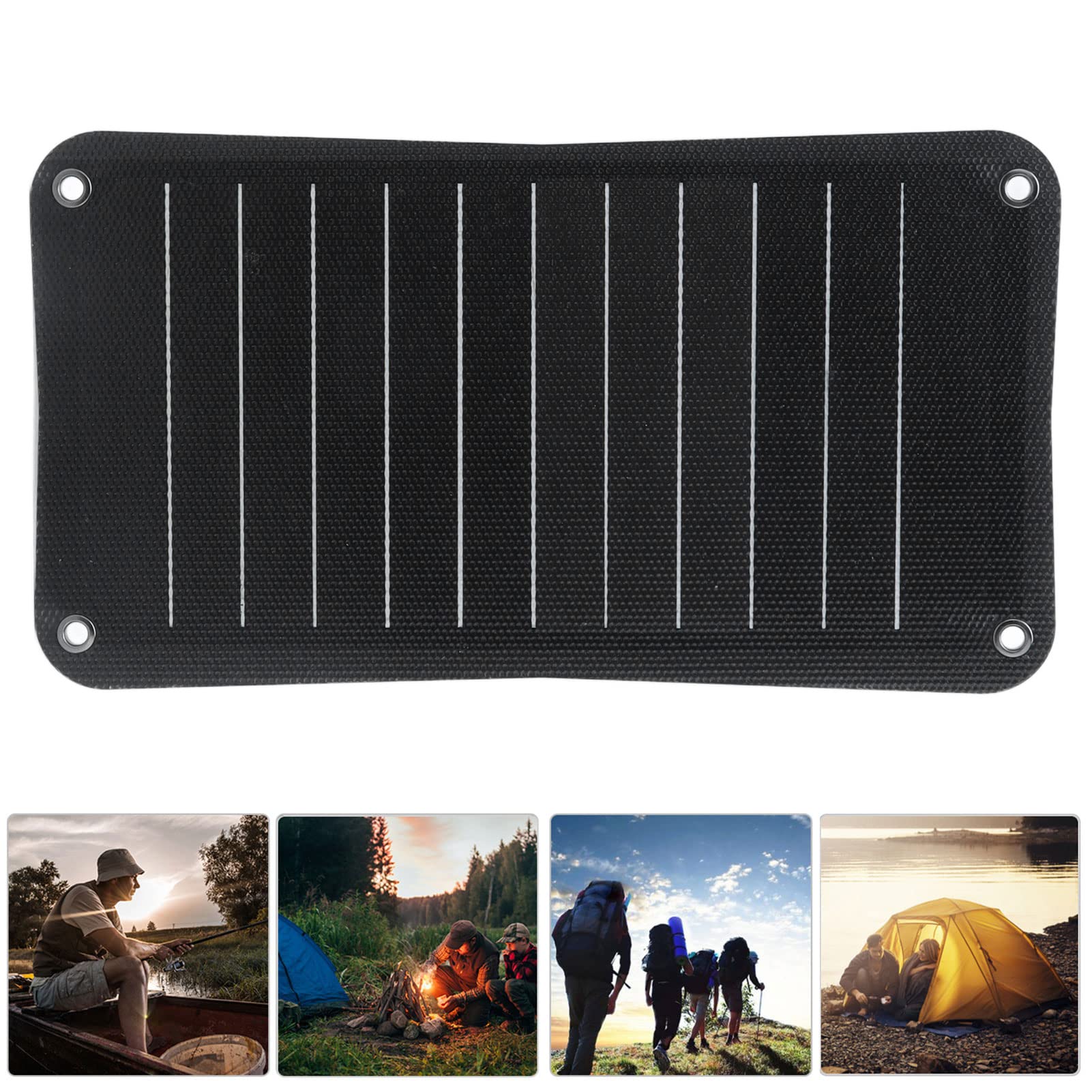 Hyuduo Chargeur Solaire Portable, Panneau ETFE USB 5V