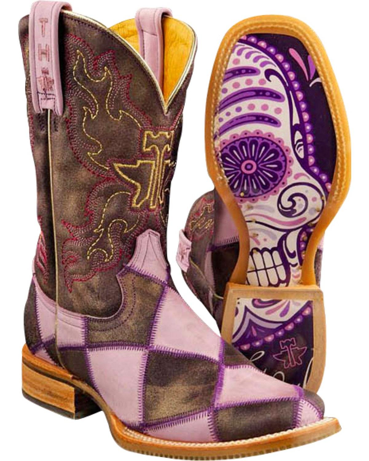 Sugar Cube Boots with Sugar Skull Sole