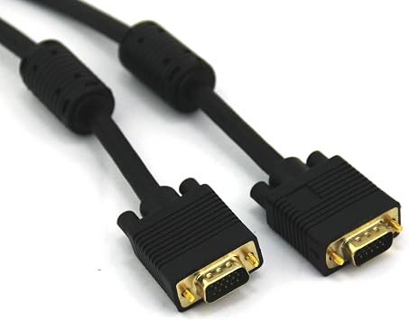 Vcom 100-Feet SVGA HD15 Male to Male Cable, Gold Plated CG381D-G-100