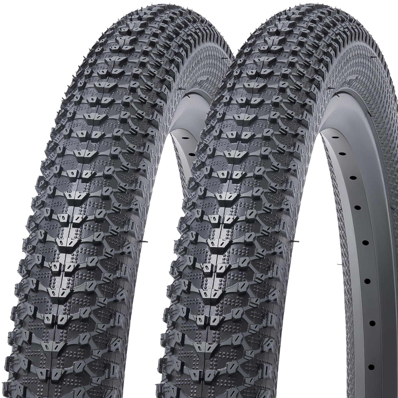 MetersGod 2 x 22 x 2.125 bicycle tyres, 22 inch tyres, 22 x 2.125 bicycle sheath, 57-457, compatible with mountain/road bikes/city bikes, 22 x 2.10, 22 x 2.125, 22 x 2.20, foldable bicycle tyres