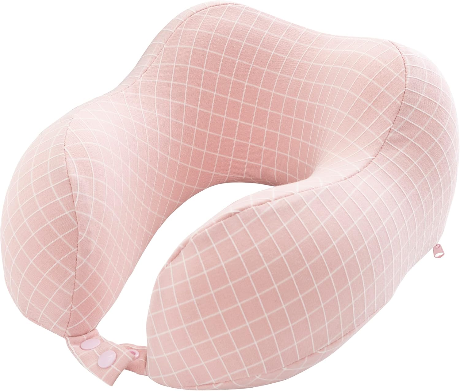 Home-Complete Travel Pillow - Memory Foam Pillow with Washable Cover - Neck Pillows for Sleeping on Airplanes, Trains, Cars, and Buses (Black)