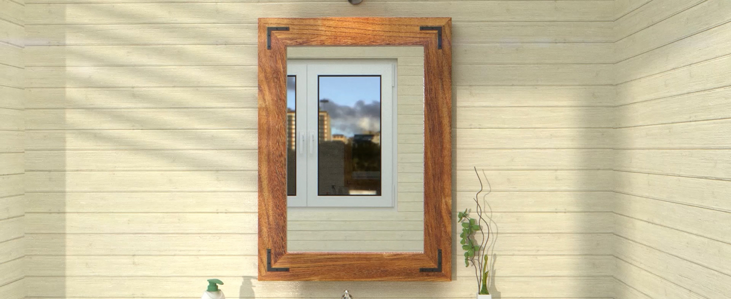 Espejo De Pared Con Marco De Madera Kate Y Laurel Hogan, 20x