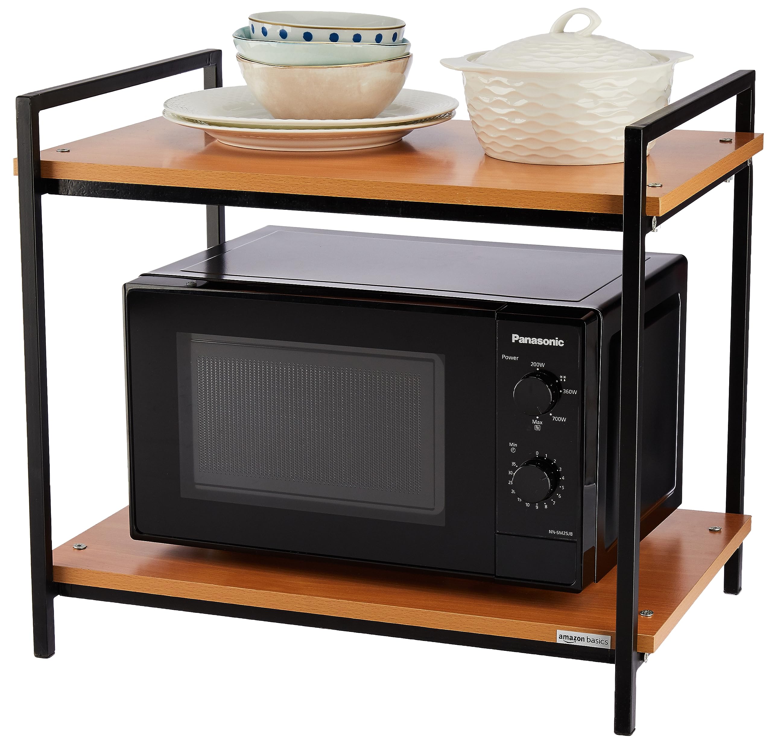 amazon basics Metal Multi-Purpose Rack for Microwave, Oven, OTG | Kitchen Organizer (Brown) (B0C7KF7V73) Amazon Price History, Amazon Price Tracker