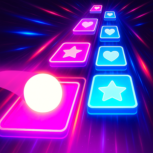 Music Tiles Ball Hop Rhythm Rush: Magic Piano Dancing Beat EDM Challenge