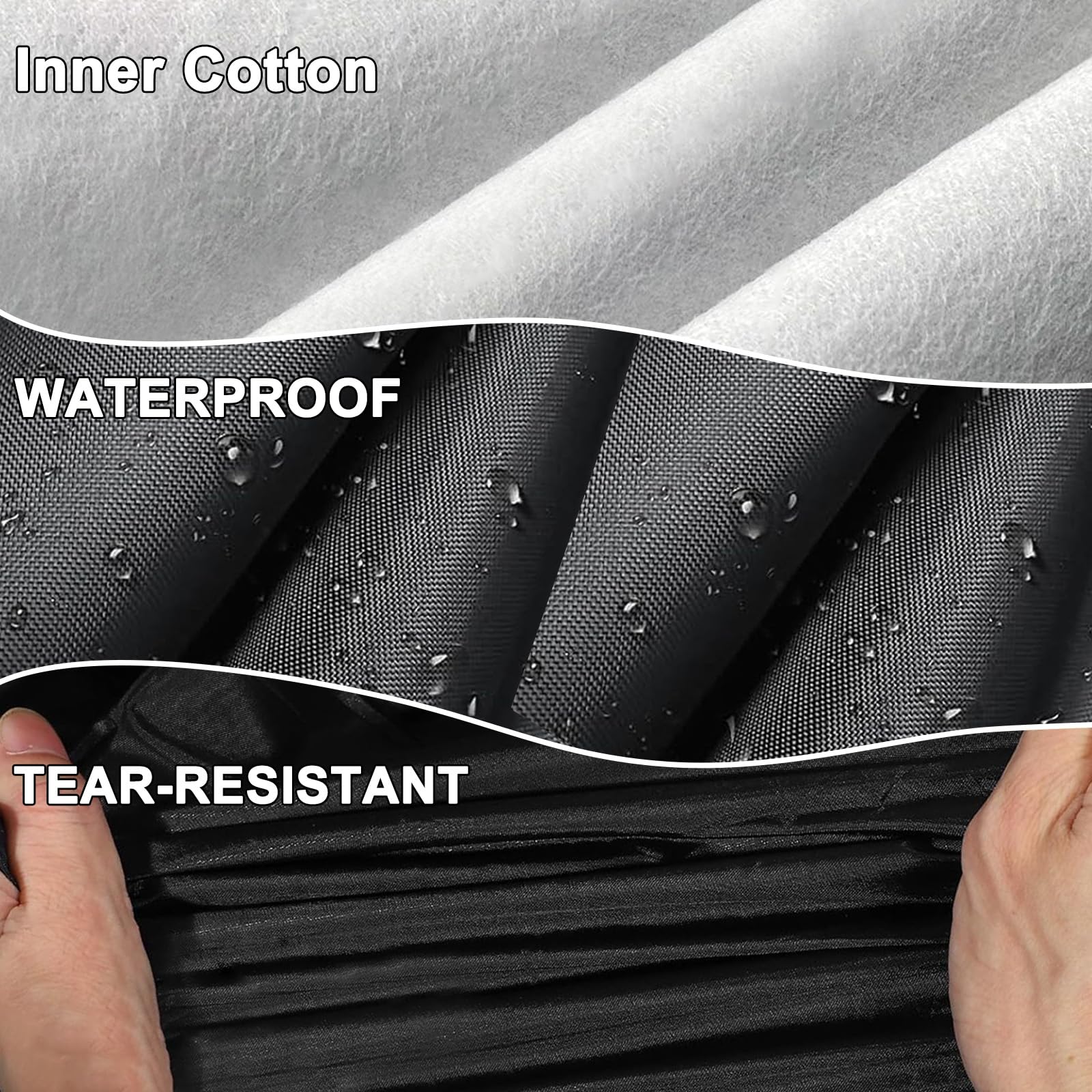 Truck Cover Fit Dodge Ram 1500 2009-2025 Quad Cab with 64 Bed and Crew Cab with 57 or — view 3