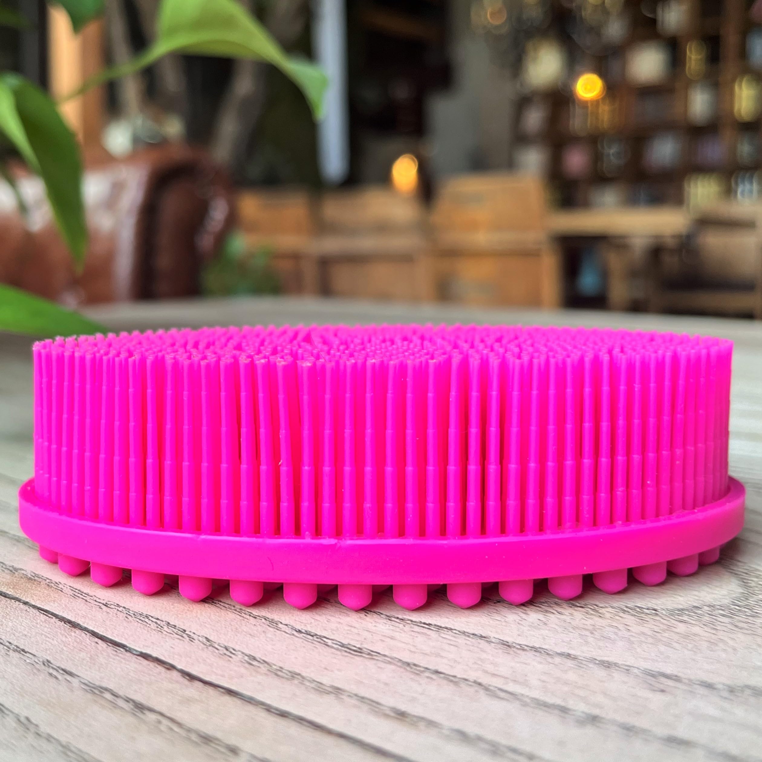 Premium Sensory Brush for Kids or Autism,Soft Silicone Body Scrubber,2 in 1 Sensory Room Occupational Therapy Brushes,Silicone Loofah,Pet Shower Brush Bath Brush Shampoo Brush