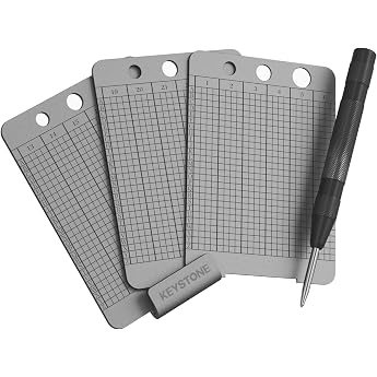 Keystone - 304 Steel Seed Backup, Bitcoin Crypto Cold Storage, Supports up to 24 Words, Compatible with All BIP39 Hardware &amp; 