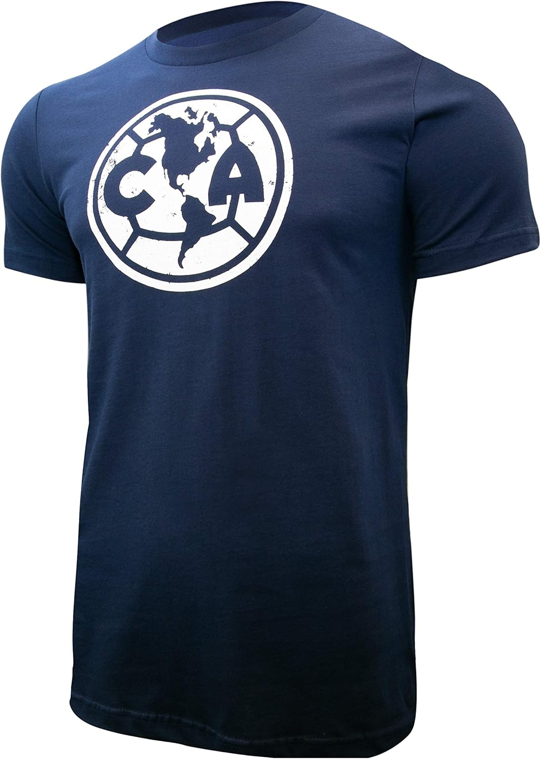 Icon Sports Club America T-Shirt – Official Men’s Adult Cotton Short Sleeve World Soccer Football Club Casual Active Graphic Top Tee CA163CT-N DOM S