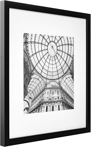 Miniatura 10 de Gallery Perfect Kit de pared de galería con marco de fotos cuadrado blanco de 12 piezas con impresiones artísticas decorativas y plantilla colgante