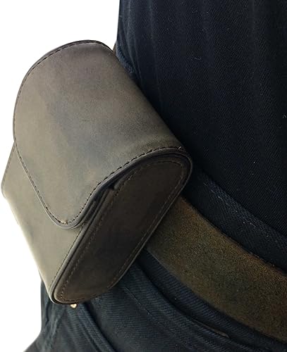 Miniatura 2 de TUFF LUV Funda plegable para lentes de sol a prueba de aplastamiento con trabilla para cinturón para Ray-Ban Wayfarer plegable, color marrón (gafas