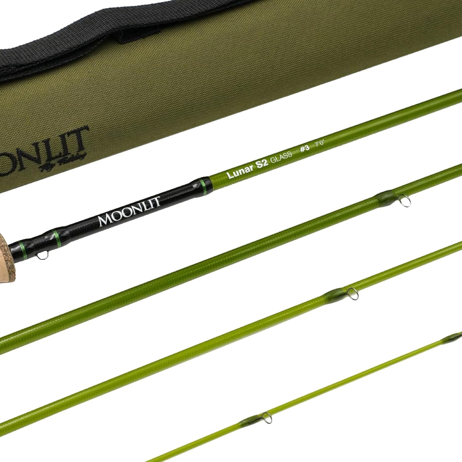 Moonlit Lunar S2-Glass Fiberglass Fly Rod | New 2025 Model