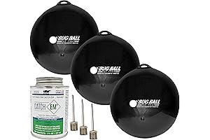 Bug Ball PRO Starter Kit, 3 Pack - Ultimate Yellow Fly Trap...