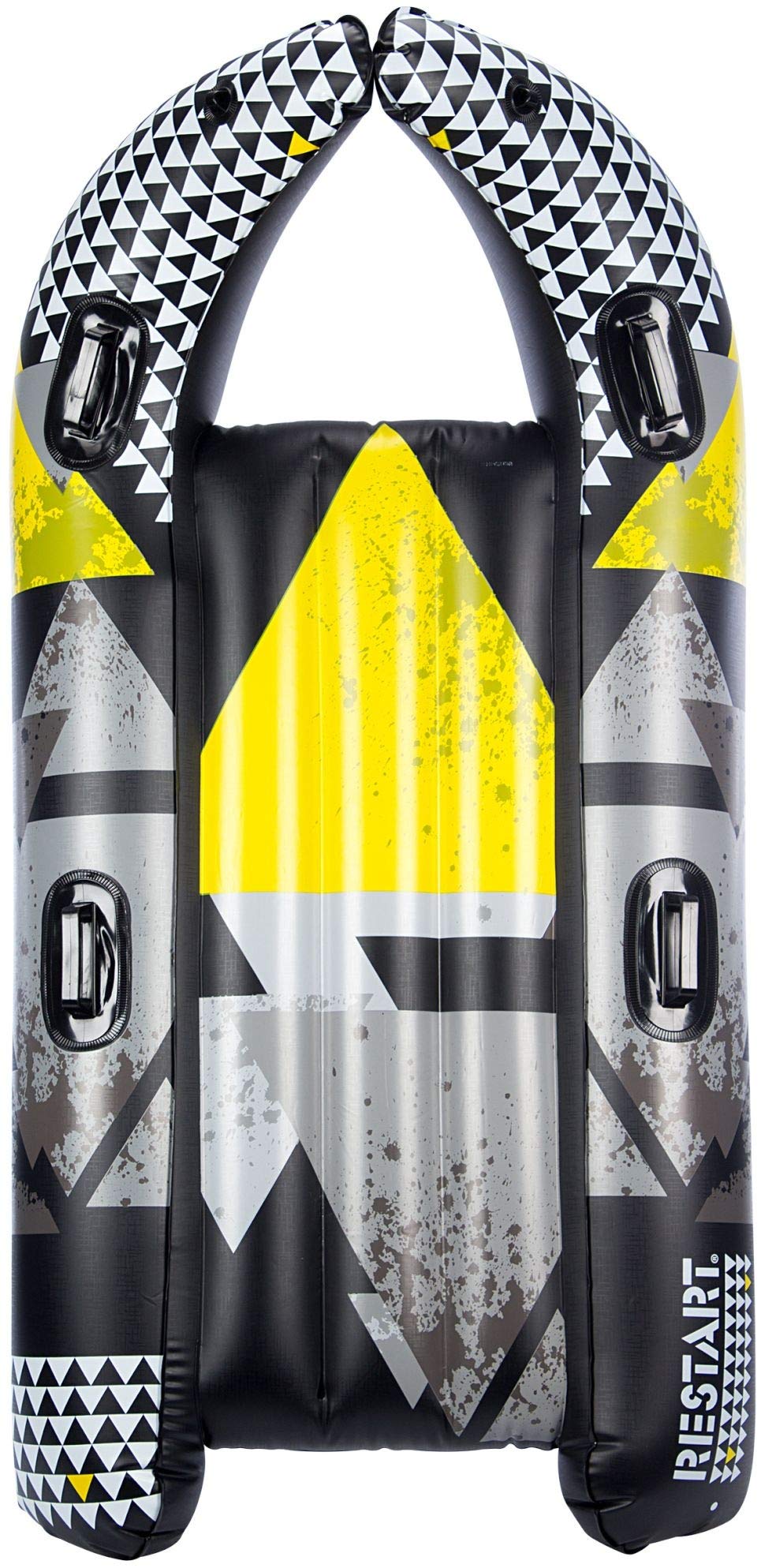 Tobogan Inflable Restart, Talla Única, Negro Gris Amarillo