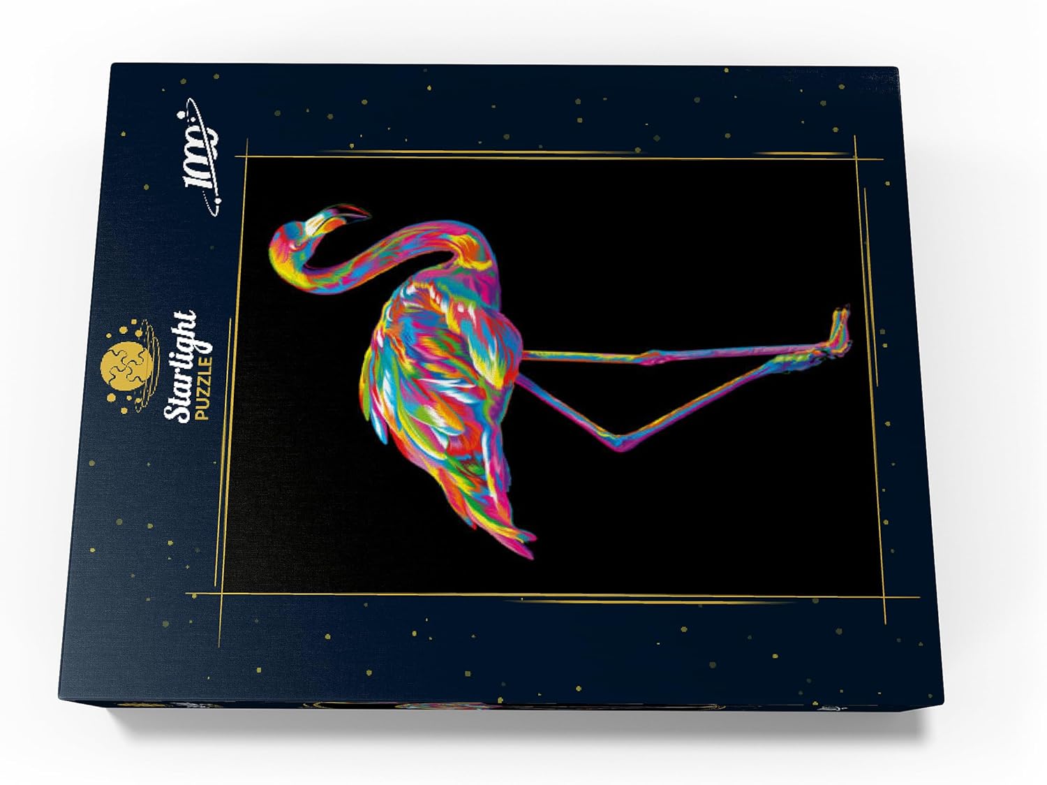 MyPuzzle Pop Colors Flamingo - Premium 1000 Piece Jigsaw Puzzle for Adults