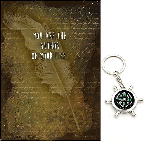 Smiling Wisdom - Tarjetas de graduación - Tarjeta de felicitación de autor de tu vida y juego de regalo de recuerdo - Consejos de graduación de