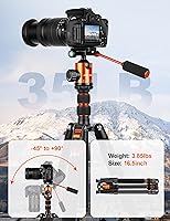 Vista 2 de JOILCAN Camera Tripod, 83" Aluminum Tripods & Monopods with Metal Handle, Heavy Duty Tripod for DSLR Camera Lasers Binoculars Telescope Spotting