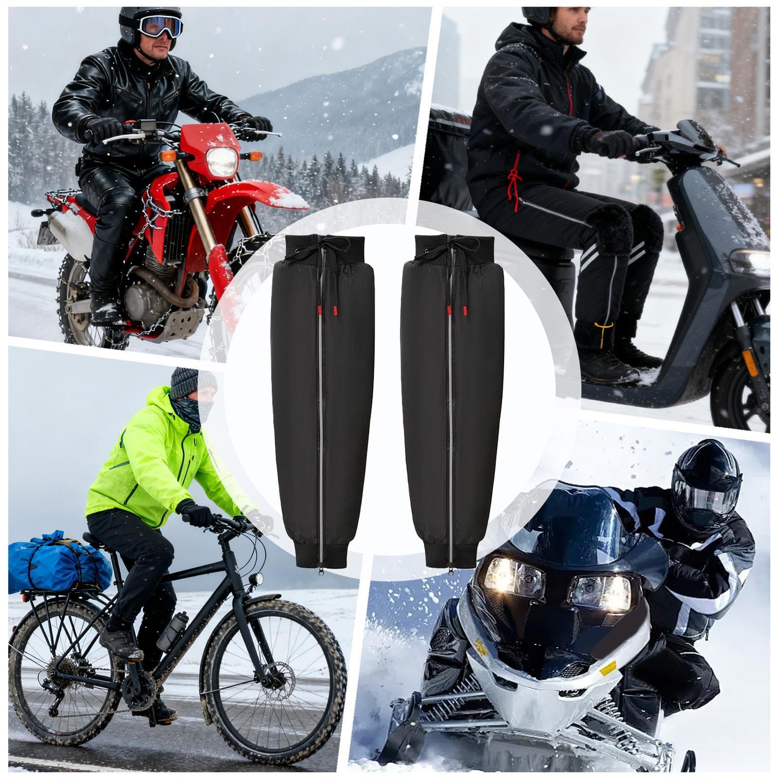 Coprigambe Per Scooter Elettrico Pile Antiscivolo | Paragambe Scooter Copertura Parte Inferiore Del Corpo per Uso Esterno in Motocicletta e Ciclismo Unisex Adulti