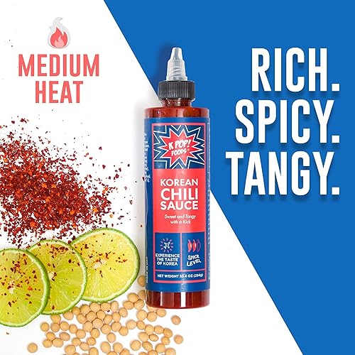 Miniatura 2 de KPOP Foods Juego de salsa variada Incluye 1 salsa de sushi de mayo picante Kimchi 1 salsa de chile y 1 salsa de chile dulce glaseado de miel