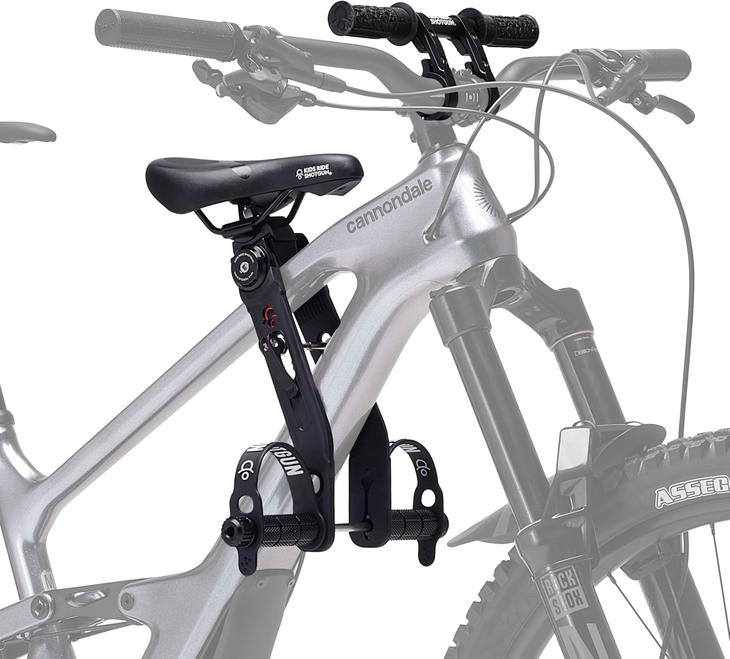 Kids Ride Shotgun - Child Bike Seat & Handlebar Combos - Front Mounted, for Children Aged 2~5 Years, Fits Most Adult Modern Mountain Bikes, Adjustable for Comfort