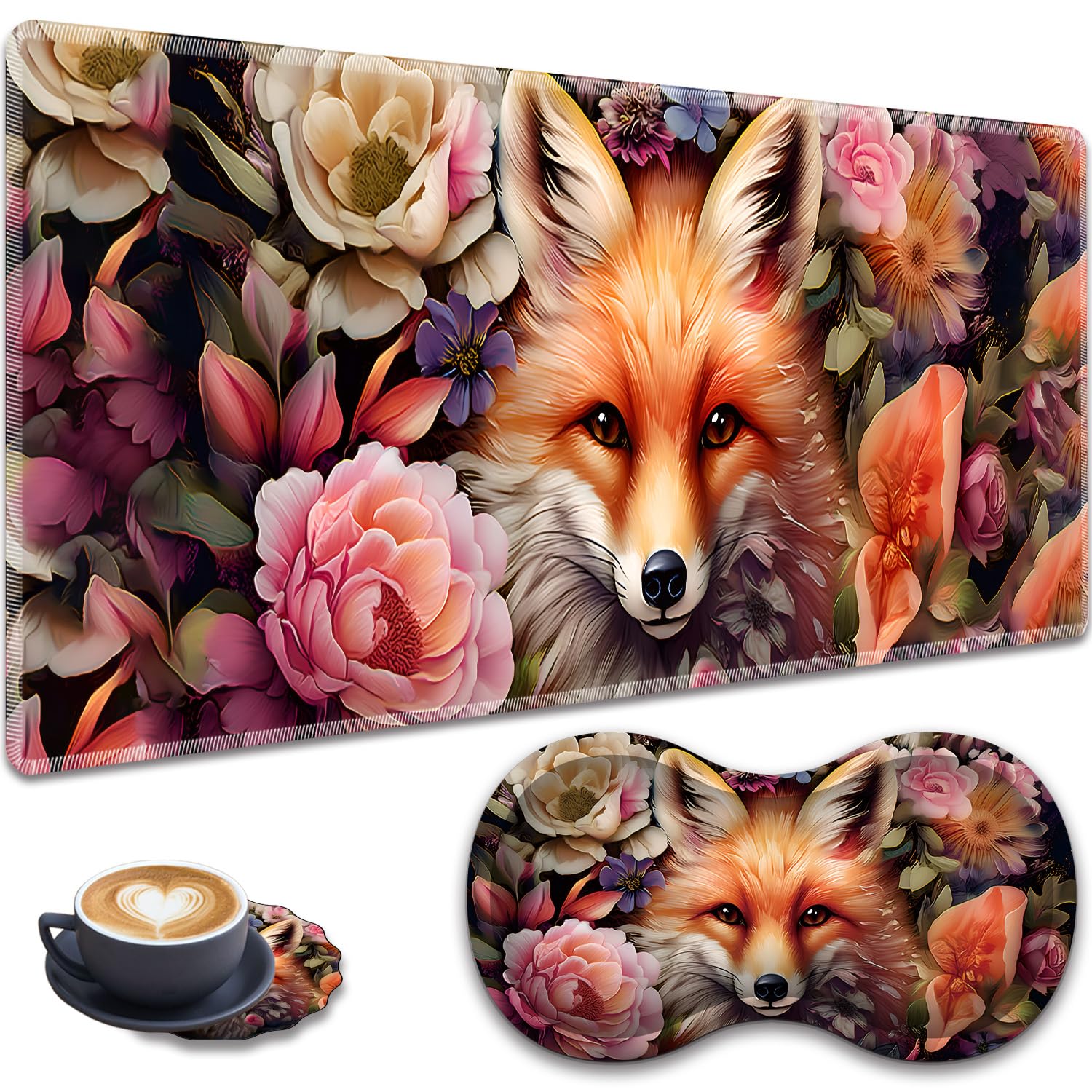 Bible Verse Mouse Pad Set - Wrist Rest & Coaster -8