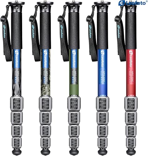 Miniatura 2 de Leofoto MPQ-325C Monopod de mar de fibra de carbono de 5 secciones con estucheCaracterísticas Sistema de bloqueo de pierna a prueba de arenaagua