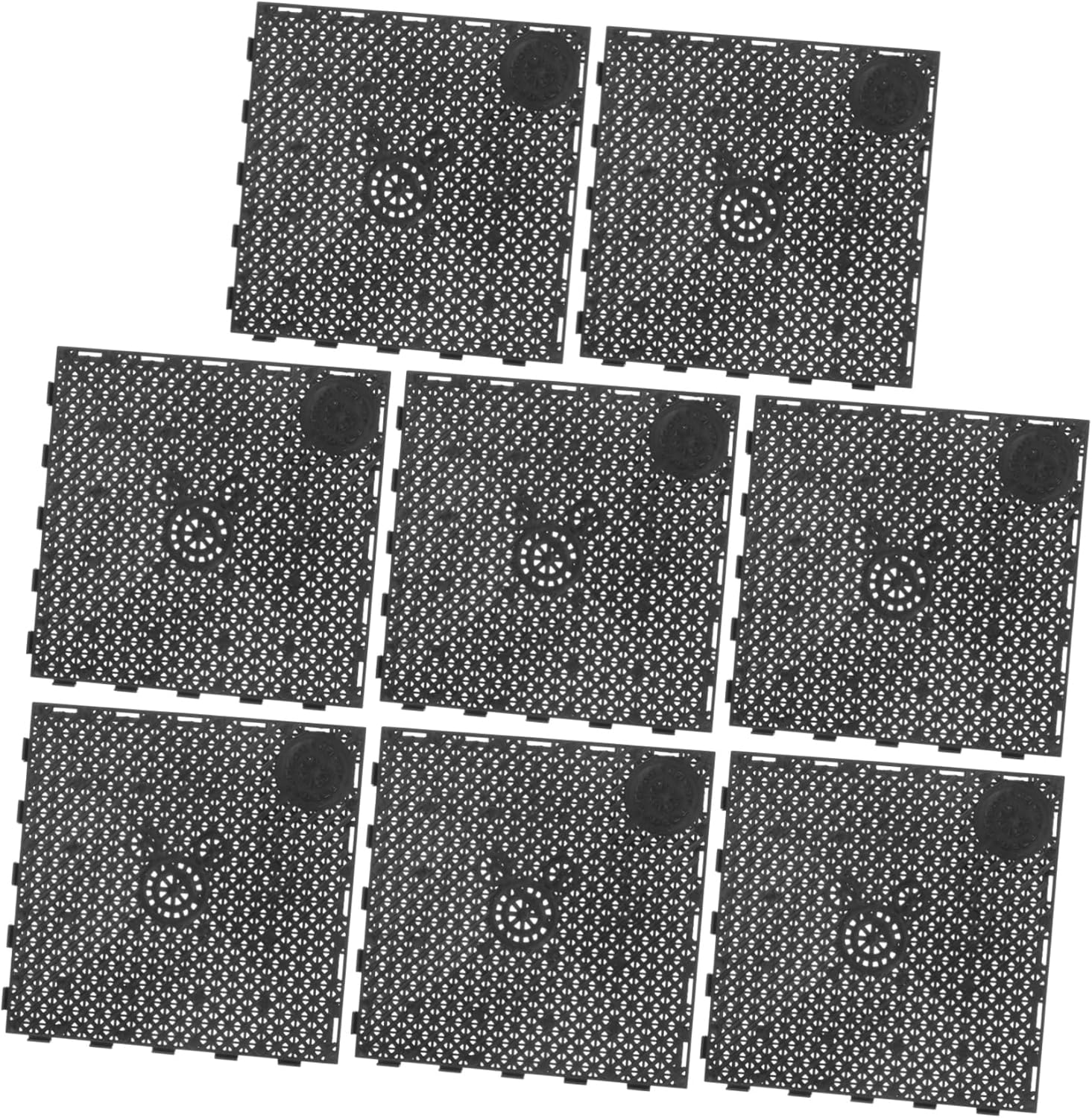 Generic 20pcs Fish Tank Bottom Plate PVC Splice Accessory for Dragon Fish Tank