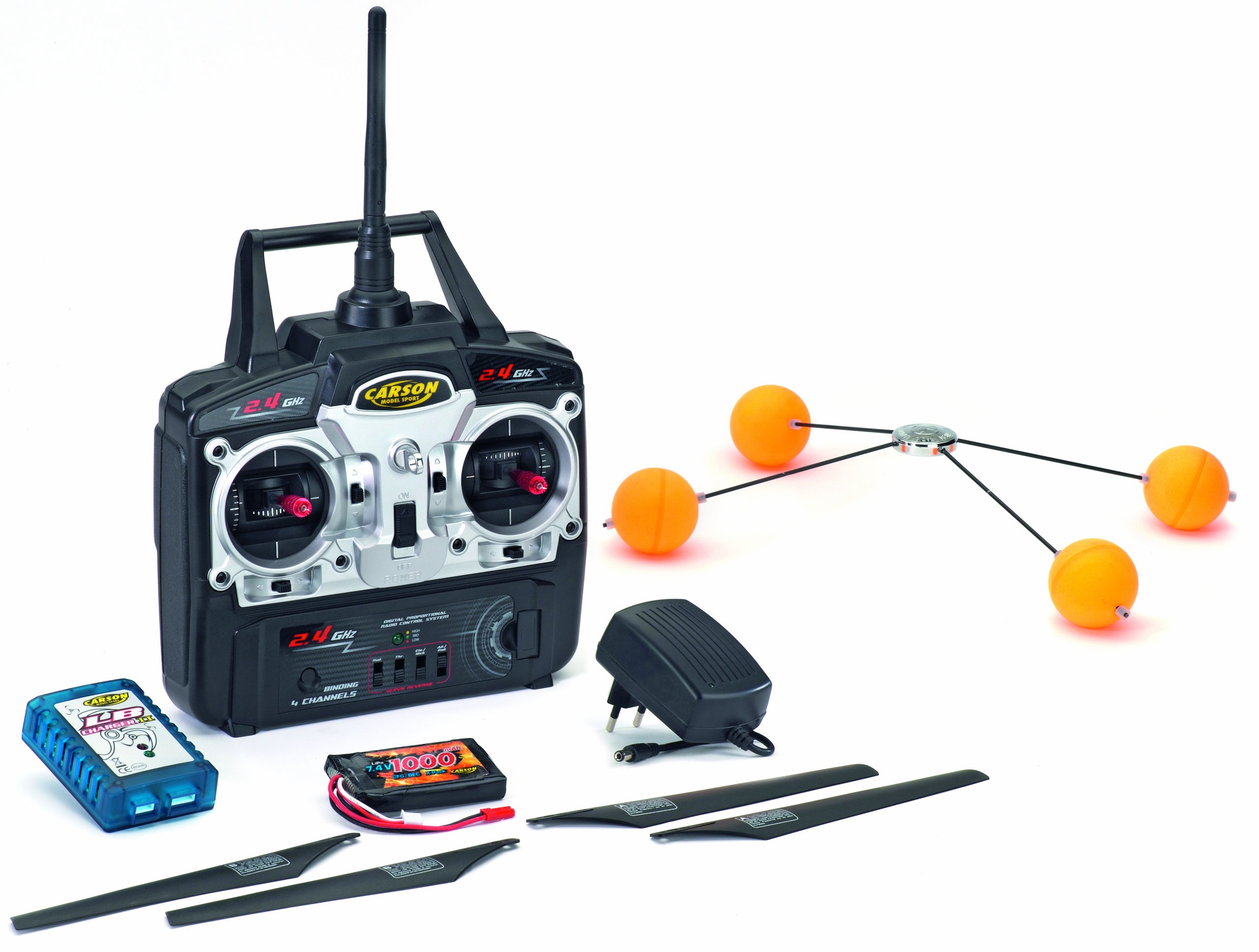 Carson Easy Tyrann 180 Sport – Elicottero RTF A Infrarossi, 3 Canali, Giropilot, LiPo, 40g