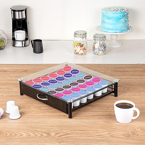 Miniatura 3 de Restpresso - Cajón para cápsulas de café de 15.2 x 13.6 x 3.4 pulgadas, 1 cajón de cápsulas de alta resistencia, capacidad para 36 K-tazas, parte