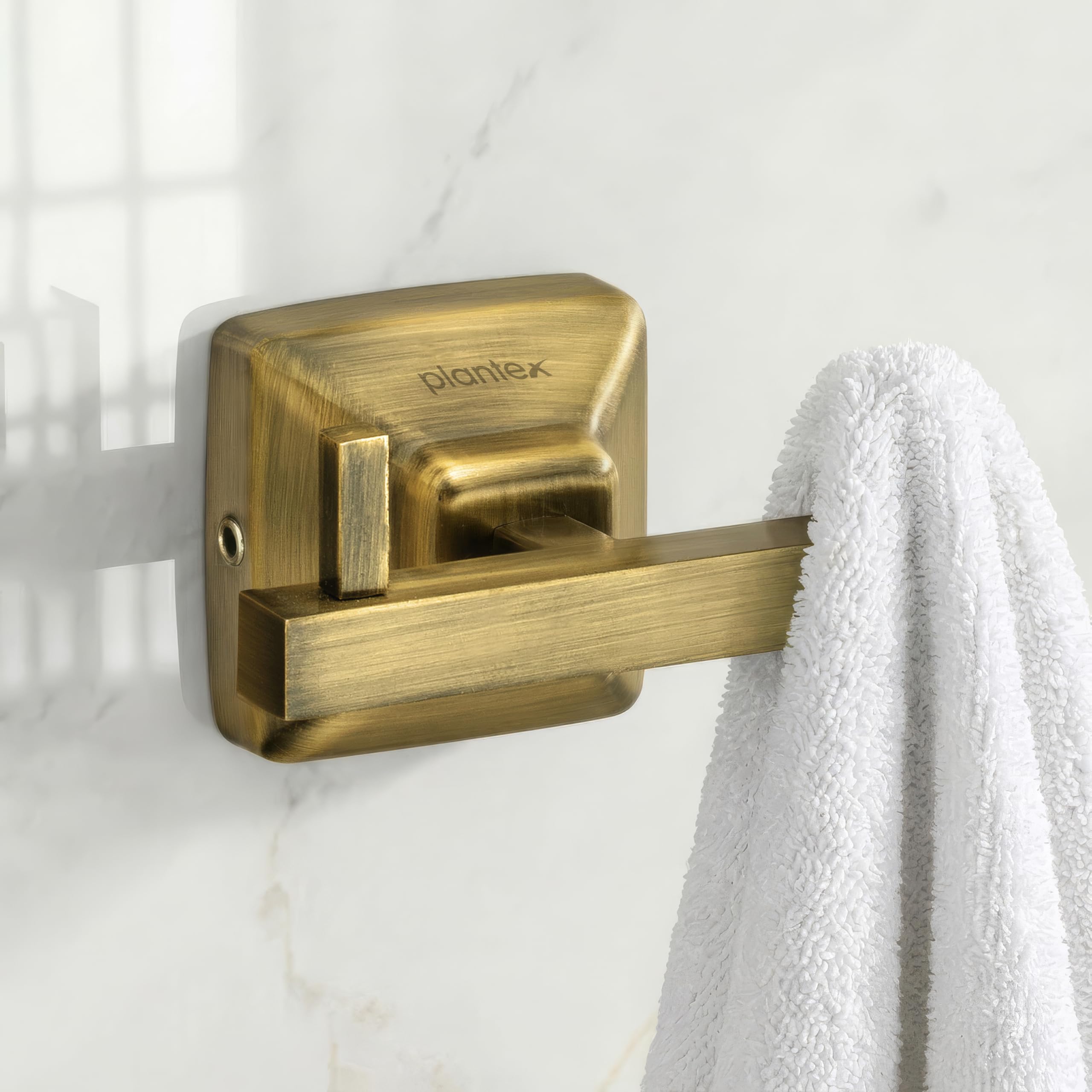 Plantex 304 Grade Stainless Steel Robe Hook/Cloth-Towel Hanger/Door Hanger/Hook/Bathroom Accessories - Squaro (Antique)-picture-21